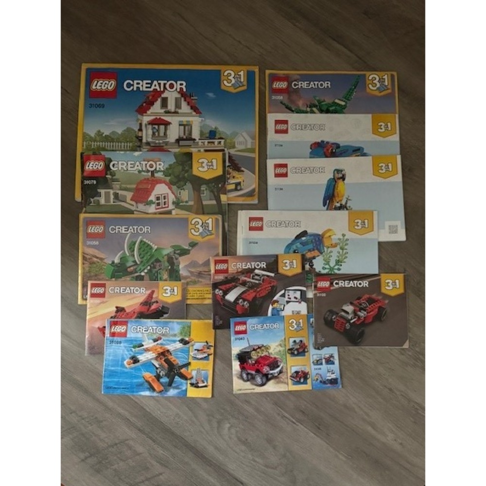 Lego Creator Instruction Manuals Lot of 12